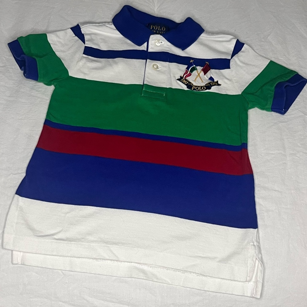 Polo Cross flags vintage toddler 2t shirt